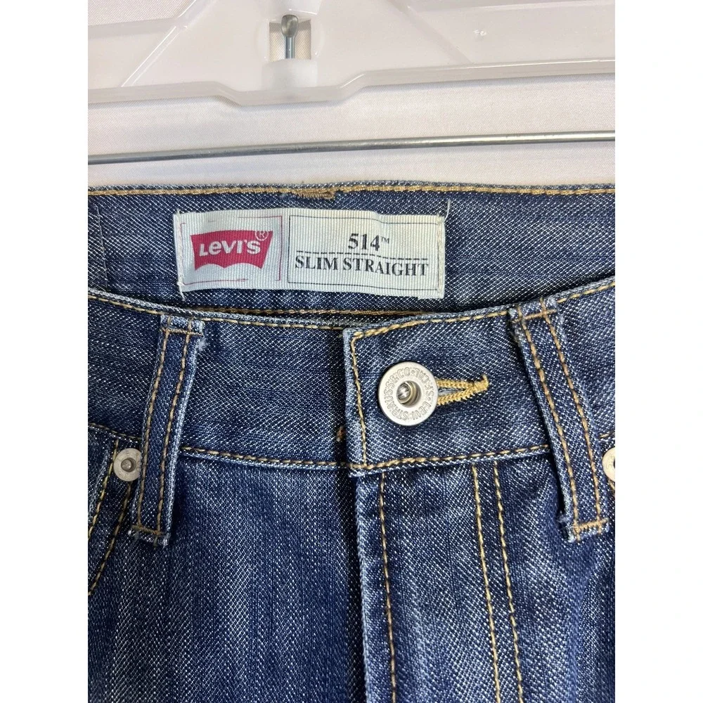 Levi's Performance 514 Straight Jeans Sz 16 Slim Fit Blue YOUTH‎ Boys